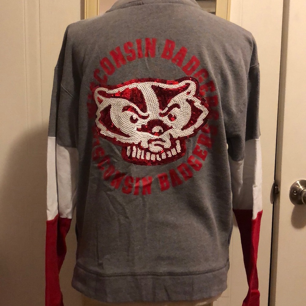 Victoria’s Secret Pink Wisconsin badger zip
